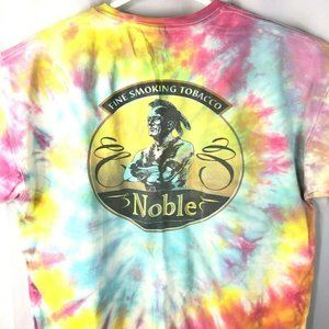 Noble Fine Smoking Tobacco Native Mohawk Warrior Tie Dye T-Shirt XL Americana